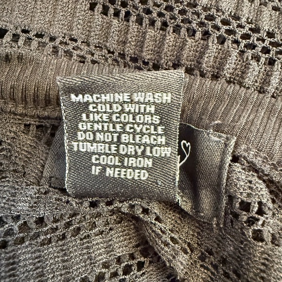 Just Polly Sheer Long Sleeve BodyCon Top Black Size Medium - Picture 4 of 6